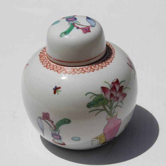 Delightfully Odd Vintage Hong Kong Ginger Jar with Lid, GREAT Gift! - Picture 4 of 10